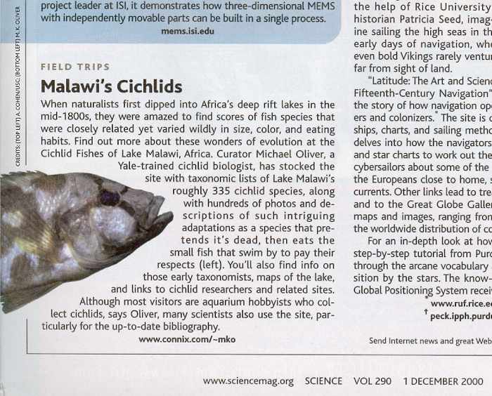 review by Science magazine